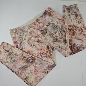 CALIA Women's SIZE XL Energize Collection MID-RISE 7/8 Leggings, Pink-Brown *GUC